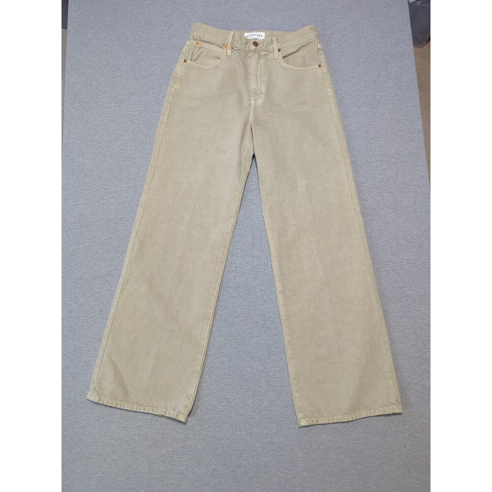 SLVRLAKE Jeans Womens 30 Grace Wide Leg High Rise Pale Khaki Baggy Boho